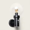 Image de Applique Murale ExtÃ©rieure Acier Inoxydable Avec DÃ©tecteur Pir Optic Noir