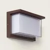 Image de Applique Murale ExtÃ©rieur Led Ã Double Diffuseur SÃ©lectionnable Valorian 12 W En Aluminium Cct Rouille