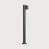 Image de Balise ExtÃ©rieure Sur Pied 90 Cm En Acier Inoxydable Stone Anthracite