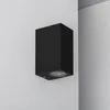 Image de Applique Murale ExtÃ©rieure Aluminium Miseno Noire Ãclairage Double Face