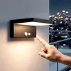 Image de Applique Murale ExtÃ©rieure Solaire Led Aluminium Bran Noir