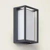 Image de Applique Murale ExtÃ©rieur Led Ã Double Diffuseur SÃ©lectionnable Calysta 12 W En Aluminium Cct Anthracite