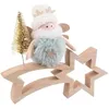 Image de DÃ©coration de NoÃ«l - BIGBUY CHRISTMAS - Multicolore - Bois et Tissu - 18 x 6 x 16 cm - IntÃ©rieur