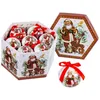 Image de Coffret de 14 boules de NoÃ«l PÃ¨re NoÃ«l rÃ©tro