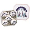 Image de Boules de NoÃ«l Rois magiciens en polyfoam Blanches et Bleues - LOLAHOME - Lot de 6 - Ã 7 cm