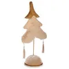 Image de sapin de noÃ«l polaire 12 x 43 x 22 cm beige dorÃ© bois