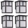 Image de Applique Murale Style Japonais E27 Marron Rouille (4 Pcs) Osaka