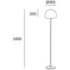 Image de Lampadaire Design En MÃ©tal Beige