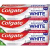 Image de Colgate Dentifrice blanchissant Advanced White au bicarbonate de soude et aux cendres volcaniques, 3 x 75 ml