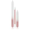 Image de Crystal Bohemia Coffret cadeau (pour ongles) Lime à ongles en verre rose 3 pièces