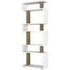 Image de EtagÃ¨re bibliothÃ¨que design scandinave Blok - L. 60 x H. 165 cm - Blanc