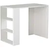 Image de Bureau avec 3 niches de rangement - Blanc