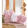 Image de Housse De Couette Aucune 140 X 200 Cm Rose 100% Coton RenforcÃ© Avec 2 Taies 60 X 60 Cm