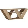 Image de Meuble TV design Pipralla - L. 110 x H. 40 cm - Marron chÃªne