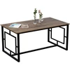 Image de Table de salle Ã  manger Forme ALIN 160x90 cm Noyer/Noir 4-6 places