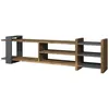 Image de Meuble TV design Zeyna - L. 156 x H. 40 cm - Gris anthracite