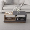 Image de Table basse en bois "Consept" - 90 x 45 x 36 cm - Gris anthracite
