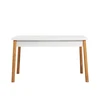 Image de Table Ã  manger AUCUNE COSTA 120x75x77 cm Pin Atlantique / Blanc