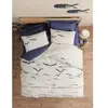 Image de Parure De Lit - 1 Housse De Couette 220 X 240 Cm + 2 Taies D'oreiller 60 X 60 Cm - 100% Coton Renforcé - Bleu