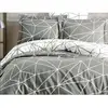 Image de Parure De Lit - 1 Housse De Couette 220 X 240 Cm + 2 Taies D'oreiller 60 X 60 Cm - 100% Coton RenforcÃ© - Gris