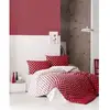 Image de Parure De Lit - 1 Housse De Couette 220 X 240 Cm + 2 Taies D'oreiller 60 X 60 Cm - 100% Coton RenforcÃ© - Rouge