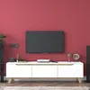 Image de Meuble TV 3 portes - L180 cm - Blanc