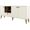 Image de Buffet en bois "Napoli" - 180 x 35 x 81 cm - CrÃ¨me