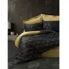 Image de Parure De Lit - 1 Housse De Couette 220 X 240 Cm + 2 Taies D'oreiller 60 X 60 Cm - 100% Coton RenforcÃ© - Noir