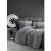 Image de Parure De Lit - 1 Housse De Couette 220 X 240 Cm + 2 Taies D'oreiller 60 X 60 Cm - 100% Coton RenforcÃ© - Gris