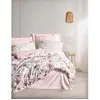 Image de Parure De Lit - 1 Housse De Couette 220 X 240 Cm + 2 Taies D'oreiller 60 X 60 Cm - SatinÃ© 100% Coton - Poudre