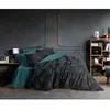 Image de Parure De Lit - 1 Housse De Couette 220 X 240 Cm + 2 Taies D'oreiller 60 X 60 Cm - 100% Coton RenforcÃ© - Bleu