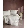 Image de Parure De Lit - 1 Housse De Couette 220 X 240 Cm + 2 Taies D'oreiller 60 X 60 Cm - SatinÃ© 100% Coton - Ãcru