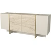 Image de Buffet en bois "Veyron" - 180 x 46 x 75 cm - Travertin, GrÃ¨s