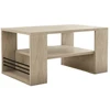 Image de Table basse en bois "Iris" - 80 x 50 x 40 cm - Travertin