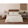Image de Parure De Lit - 1 Housse De Couette 220 X 240 Cm + 2 Taies D'oreiller 60 X 60 Cm - SatinÃ© 100% Coton - Beige