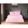 Image de Parure De Lit - 1 Housse De Couette 220 X 240 Cm + 2 Taies D'oreiller 60 X 60 Cm - SatinÃ© 100% Coton - Rose