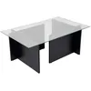 Image de Table basse en verre et agglomÃ©rÃ© Vetrino