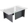 Image de Table basse en verre et agglomÃ©rÃ© Vetrino