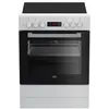 Image de CuisiniÃ¨re Beko FSE67300WCS - pose libre - 60x60x85 cm (lxpxh) - avec systÃ¨me auto-nettoyant - blanc