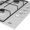 Image de Beko HIGG64123SW Table de cuisson au gaz Blanc - 4 foyers