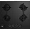 Image de Beko HILG 64225 SB Noir IntÃ©grÃ© 60 cm Gaz 4 zones