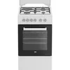 Image de Beko FSS53011DW four et cuisiniÃ¨re Gaz Combi Blanc