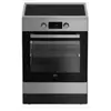Image de Beko FBE68314MXC four et cuisiniÃ¨re Electrique Plaque avec zone Ã  induction Acier inoxydable