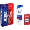Image de Old Spice Coffret cadeau Stay Ahead pour homme et shampoing antipelliculaire pour homme 330 ml + déodorant solide 50 g