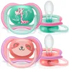 Image de Lot De 2 Sucettes Ultra Air 18 Mois + Girafe Et Phoque - Philips Avent