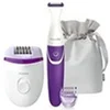 Image de BRP505/00 Coffret Epilation Corps et Maillot - Epilateur électrique Satinelle Compact + Tondeuse bikini en occasion ou reconditionné