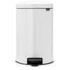 Image de Poubelle Ã  pÃ©dale Newlcon 20l Blanche