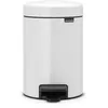 Image de Brabantia Poubelle Ã  PÃ©dale newIcon, 3 litres, Fermeture Silencieuse, Seau en Plastique - White