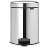 Image de Brabantia Poubelle Ã  PÃ©dale newIcon, 5 litres, Fermeture Silencieuse, Seau en Plastique - Brilliant Steel