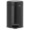 Image de Brabantia Poubelle Ã  PÃ©dale newIcon, 3 litres, Fermeture Silencieuse, Seau en Plastique - Matt Black